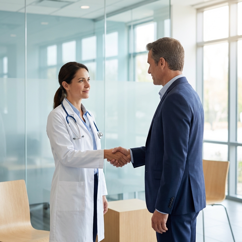 Profesionales de salud y empresa